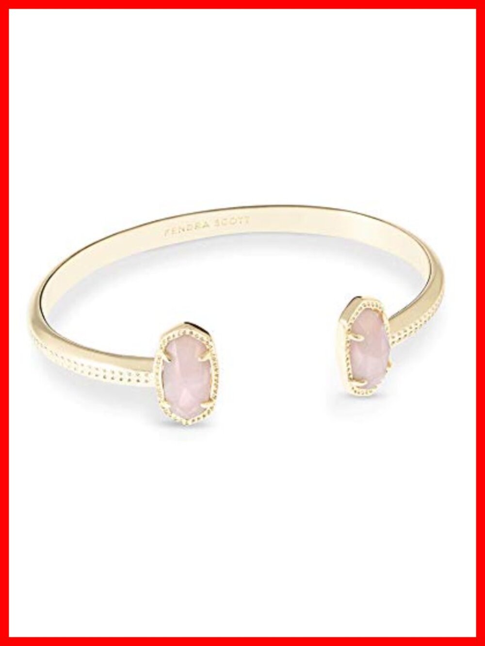 Kendra Scott Elton Cuff Bracelet Gold Plated Brass Adjustable Bangle